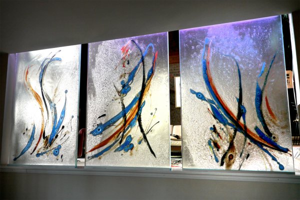 Картины из стекла