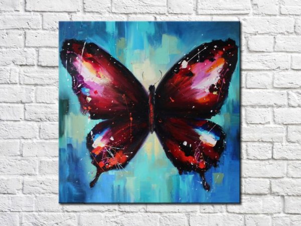 Бабочка маслом