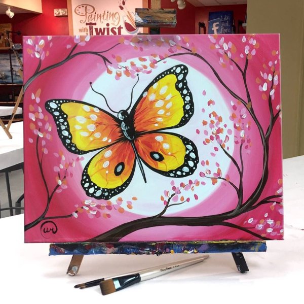 Бабочка батик рисунок