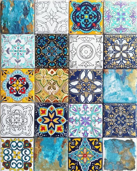 Роспись керамической плитки