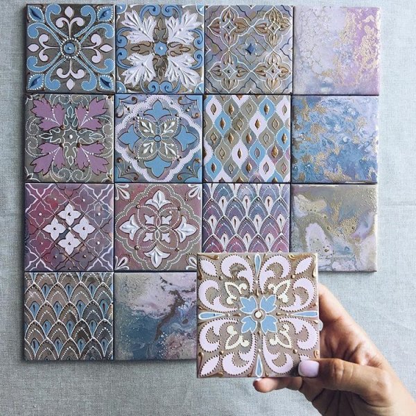 Роспись керамической плитки