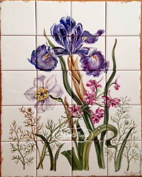 Роспись по кафельной плитке