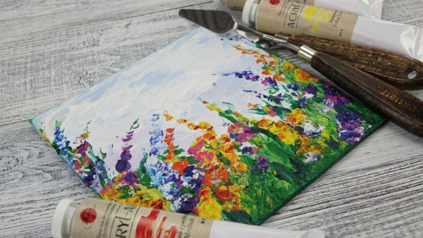 Акриловые краски для рисования на холсте