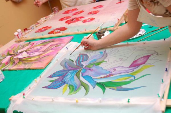 Техники рисования на ткани