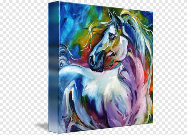 Лошадь акриловыми красками