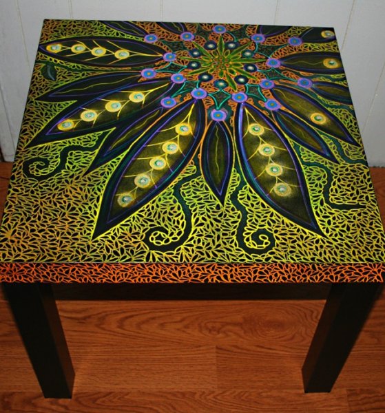 Роспись журнального столика