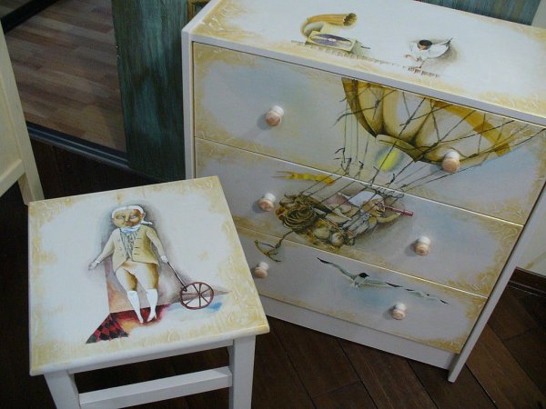 Роспись детской мебели