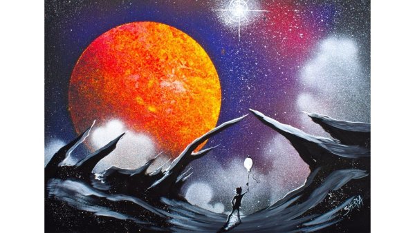 Живопись абстракция на чужой планете