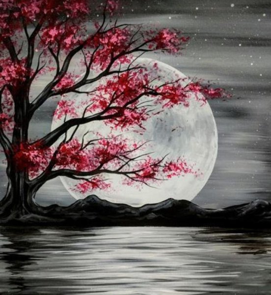 Луна и Сакура