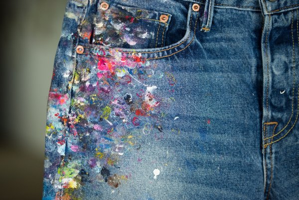 Краска для рисования на джинсах