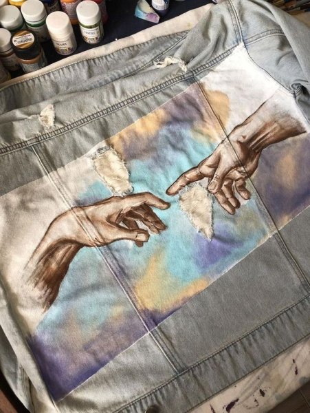 Рисунки на джинсах