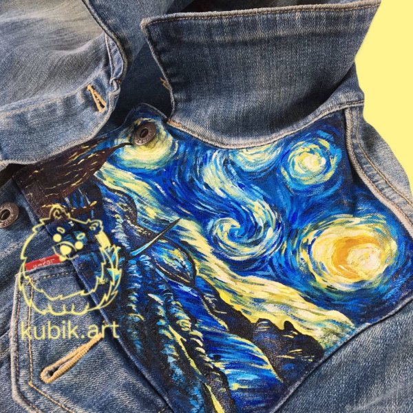 Роспись джинсовой куртки
