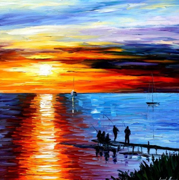 Художник Леонид Афремов море солнце