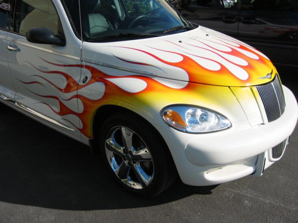 Chrysler pt Cruiser Flame Painting