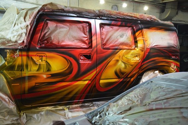 Художественная покраска автомобиля