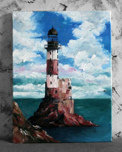 Маяк акрилом