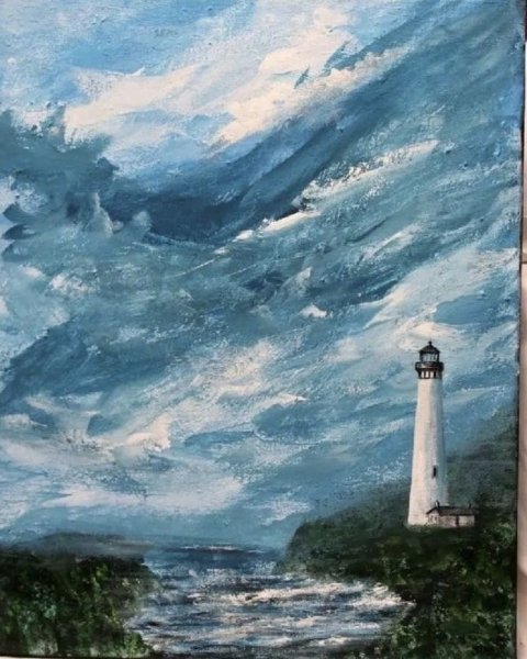 Маяк мастихином