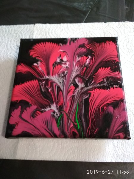 Акриловая живопись нитью