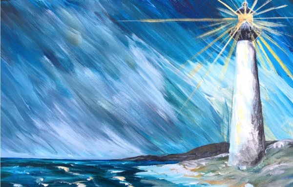 Маяк рисунок