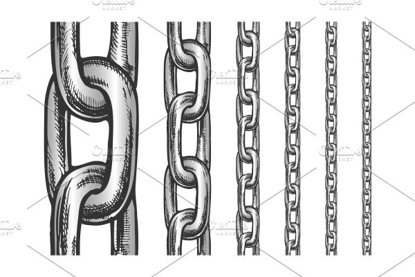 Цепь металлическая рисунок
