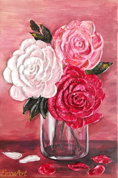 Розочки акрилом