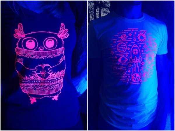 Люминесцентная краска по ткани