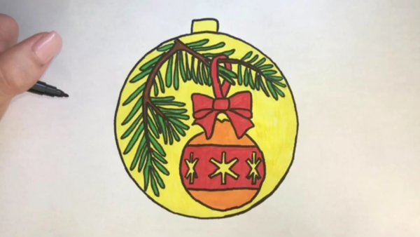 Конкурс Новогодняя игрушка нарисованная