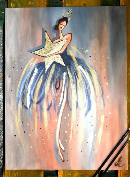 Балерина акрилом