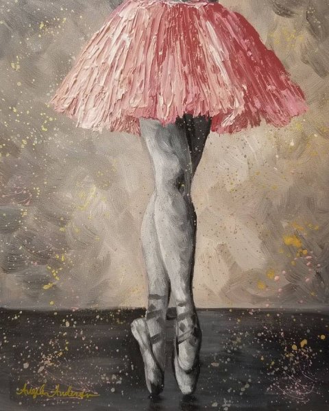 Балерина акрилом