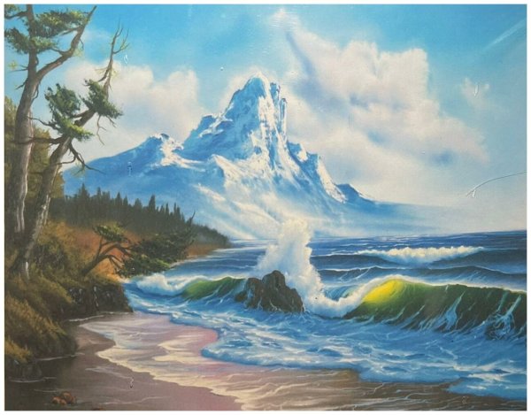 Боб Росс картины море