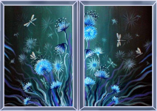 Рисование на оргалите акриловыми красками