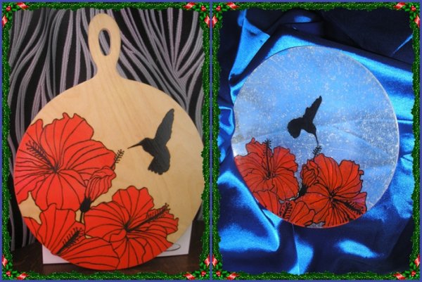 Рисование гуашью на фанере