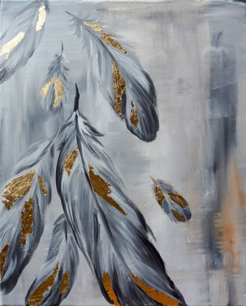 Перо интерьерная живопись