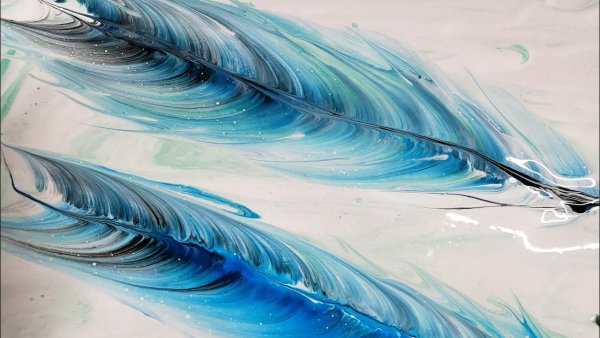 Перо акрилом