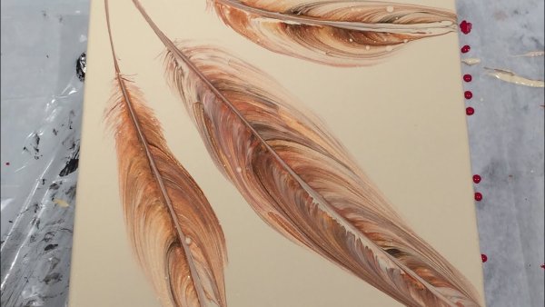 Перо акрилом