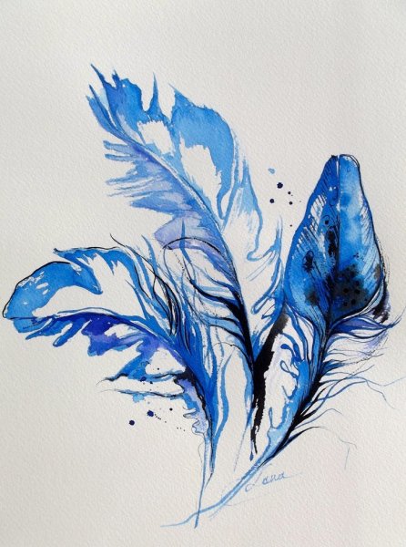 Синий рисунок