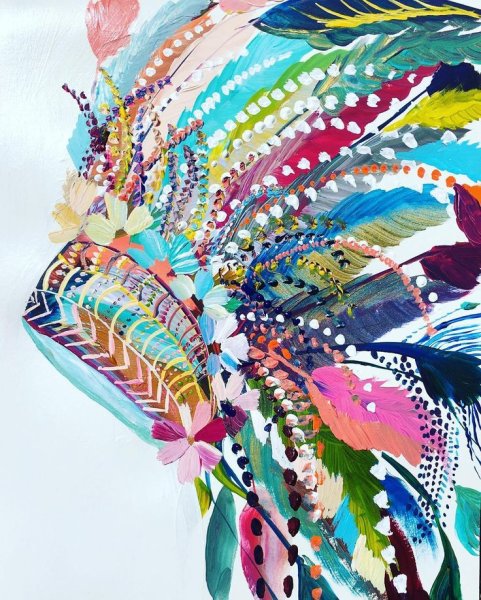 Перо акрилом