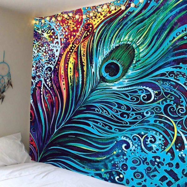 Павлинье перо акрилом