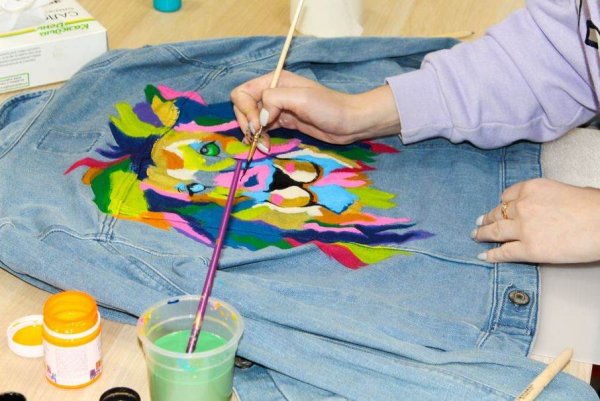 Рисование по ткани мастер класс