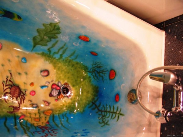 Расписная ванна