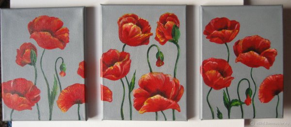 Триптих акрилом