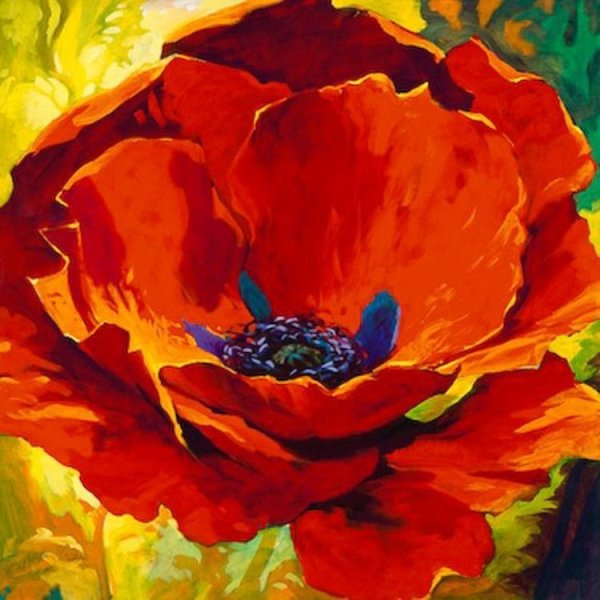 Маки на холсте