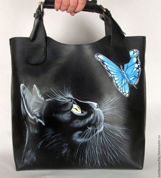 Роспись кожаных сумок