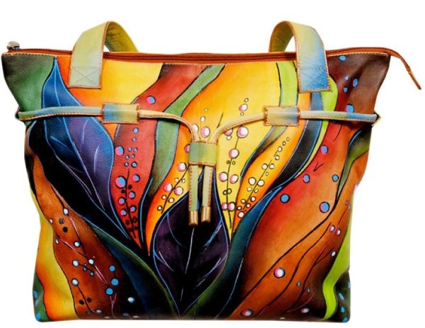 Роспись сумок акриловыми красками