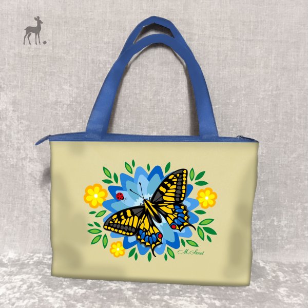 Роспись по ткани сумки