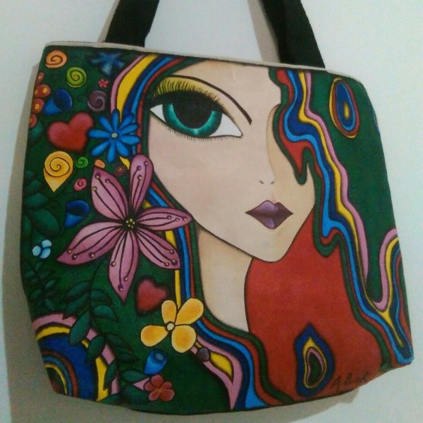 Расписать сумку своими руками