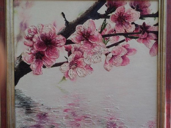 Ветка Сакуры живопись