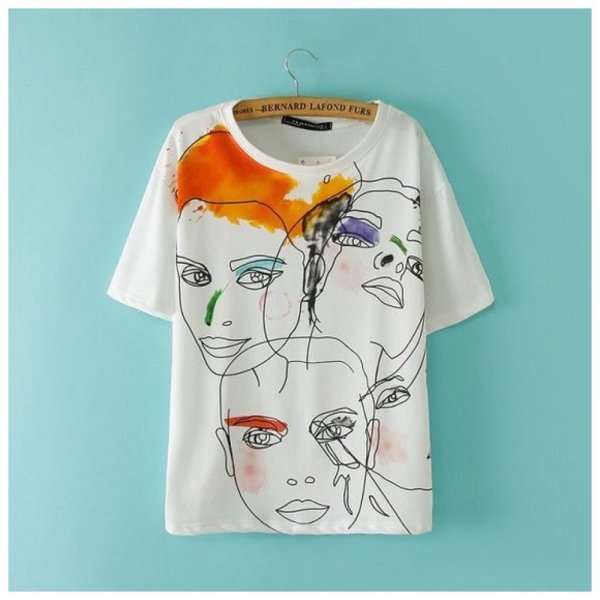 Принт на футболку акрилом