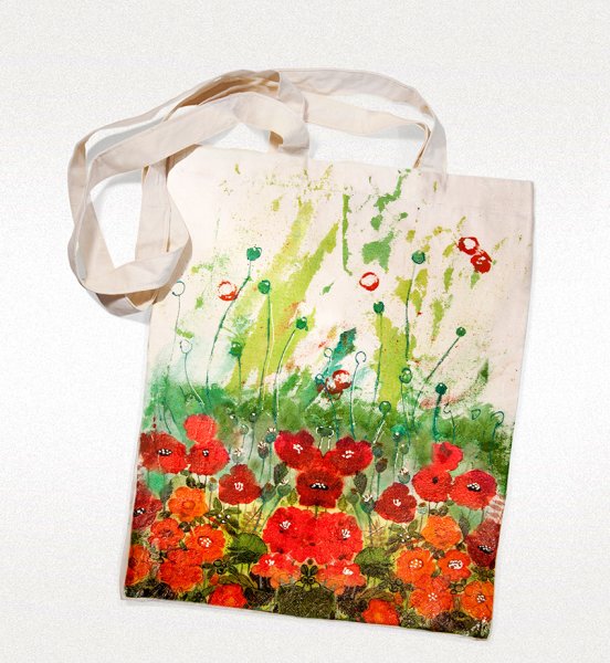 Роспись тканевых сумок