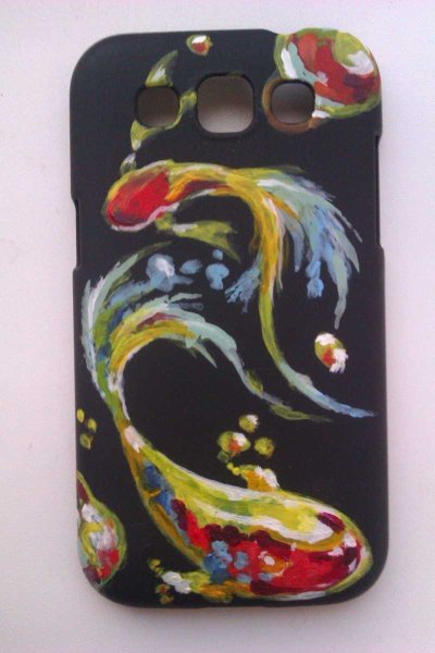 Чехол для телефона акриловыми красками